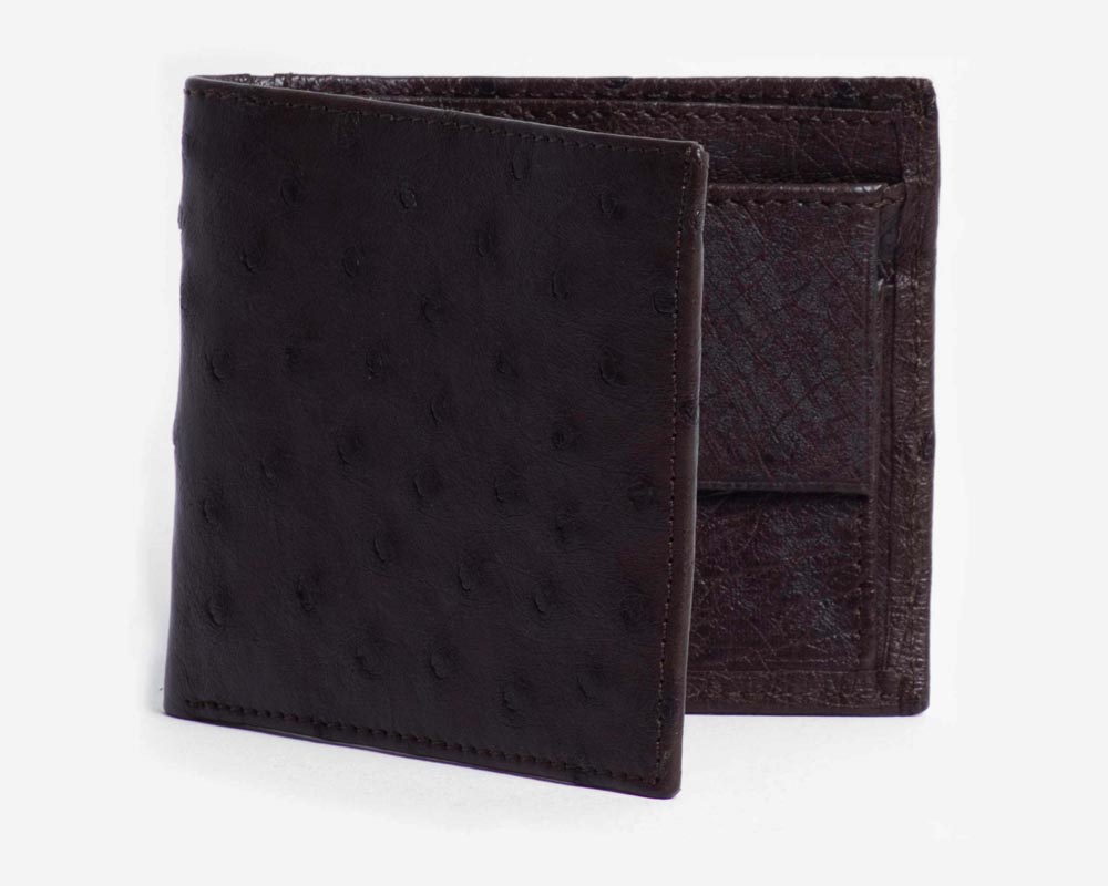 Men's bifold wallet in Nicotine