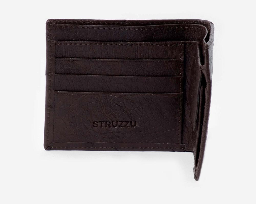 Men's bifold wallet in Nicotine